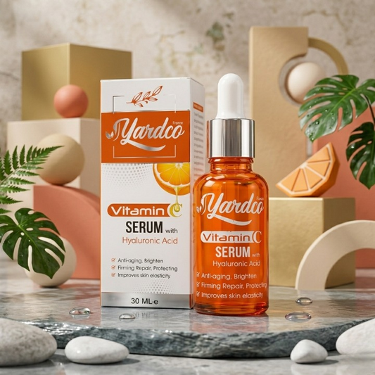 Yardco Vitamin C Face Serum With Hyaluronic Acid Anti Aging And Brightening Skin Radiance Formula 30ml